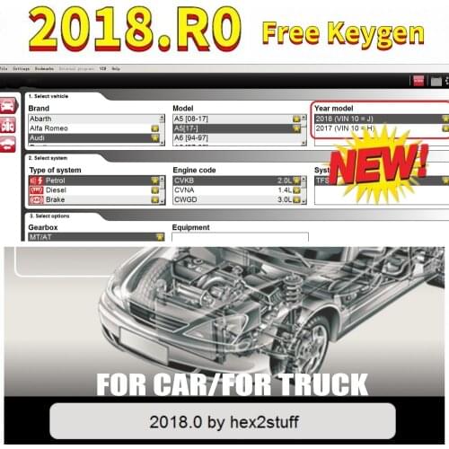 Latest Software 2018.R0 Free Activate Add New Models 2017.R3 With Keygen For Multidiag VCI TCS Scanner Car Truck Diagnostic Tool