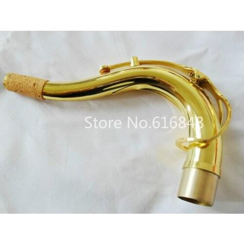 Saxophone Bend Neck For Tenor Saxophone Brass Material Gold Lacquer Sax Connector Musical Instrument Accessories 27.5mm 28mm