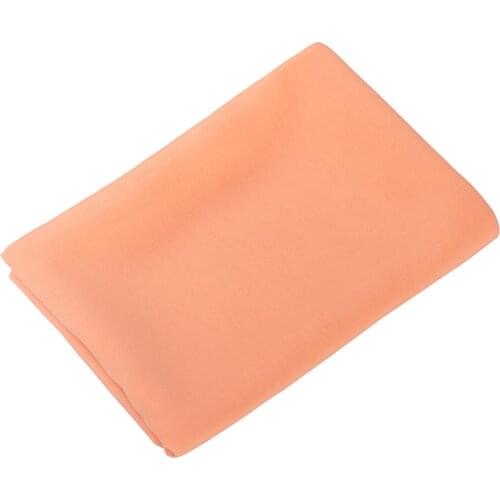 Width 59" Thin Pure Color Smooth Soft Chiffon Fabric By The Yard For Dress Shirt Hanfu Lining Material