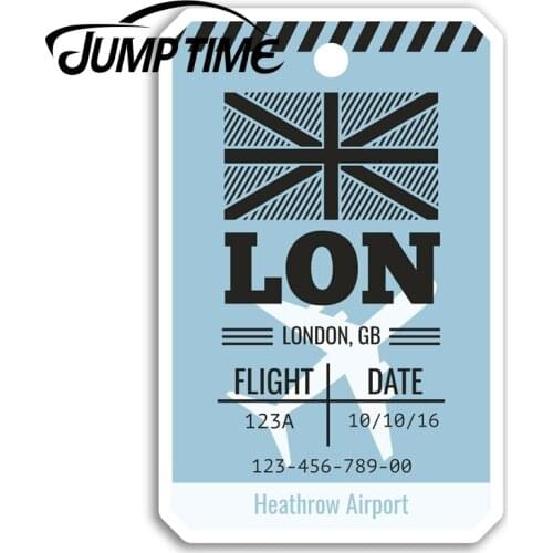 Jump Time Heathrow Airport Vinyl Stickers London England Sticker Luggage Decal Decor Window Bumper Waterproof