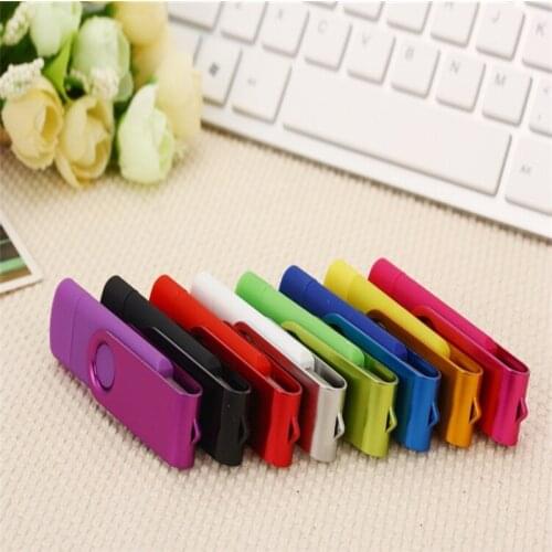 High quality USB flash with 2 in 1 OTG USB flash drive 4GB U disc 8GB Memory card 16GB flash drive 32GB 64GB Memory stick