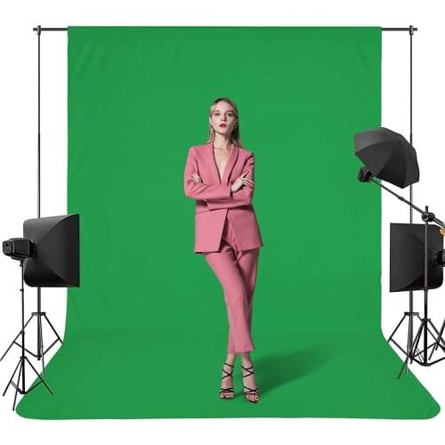150x210cm Photography Green Screen Background Solid Color Polyester Fibre Photo Wallpaper for Video Portrait Photo Backdrops