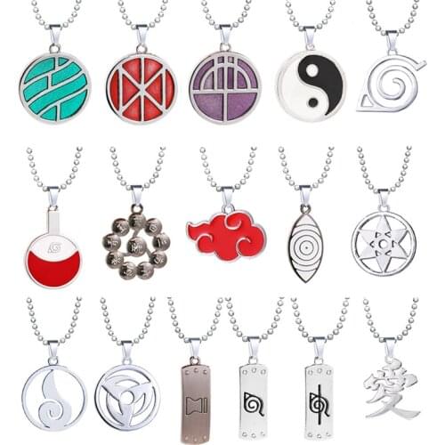 2021 Trend Anime Cosplay Narutos Accessorie Necklace Uzumaki-Narutos Anime Action Figures Toys Childrens Necklace Gifts Toy Kid