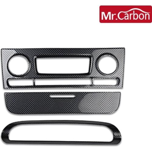 3 Pieces Car interior trim control panel multimedia panel Modification Accessories For Smart 451 Fortwo 2008-2014 Car styling