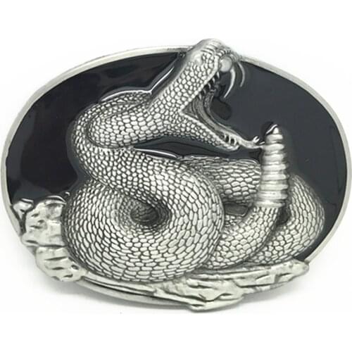 American original western cowboy belt buckle zinc alloy snake pattern belt buckle for men and women birthday gifts