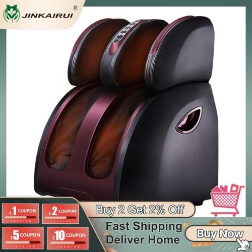JinKaiRui Household Electric Foot Massager Circulation Massage Airbags Heat Leg Machine Massj Reflexology Health Care Massage