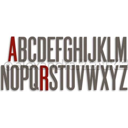 CH 2021 New Arrival Letter 2 Metal Cutting Dies 3D DIY Scrapbooking Carbon Sharp Craft Die Photo Invitation Cards