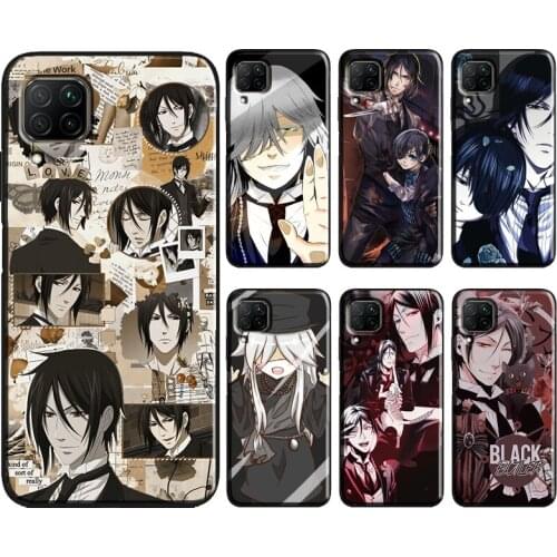 Black Butler Kuroshitsuji Sebastian Phone Case For Huawei P30 Pro P40 P20 Lite P Smart 2021 2019 Mate 10 20 Lite Back Cover