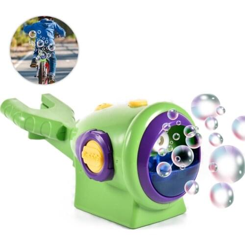 Childrens Toy Bubble Machine Vibrating With The Same Network Red Color Bicycle Electric Bubble Machine Without Bubble Liquid