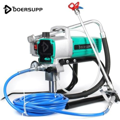 DOERSUPP High-pressure Airless Sprayer Gun 1800W High-Efficiency Spraying Machine Power Tank Wall Paint Sprayer Kits Tool