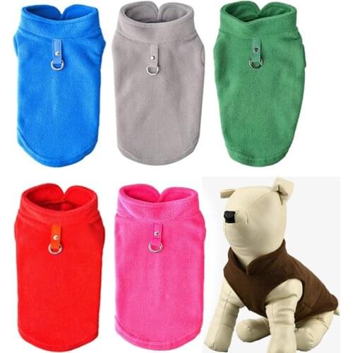 Fleece Dog Clothes For Small Dogs Puppy Coat For Yorks Pug French Bulldog Pet Clothes for Cat Dog Winter Sweater Vest Dachshund