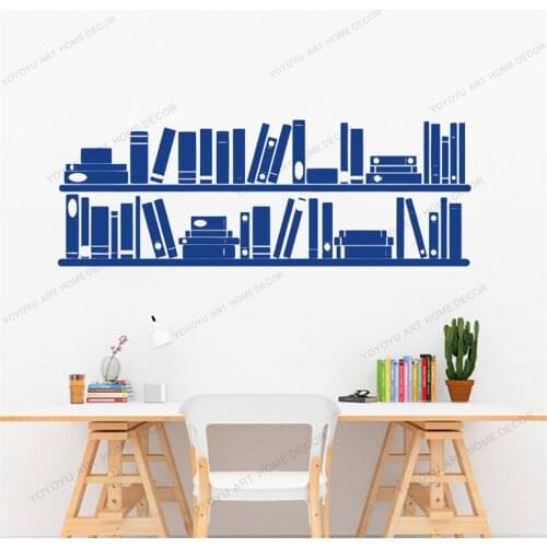 Reading Room Library School Classroom Books Bookshelf Wall Vinyl Decal Classroom Sticker Office Home Nursery Mural Poster CX774