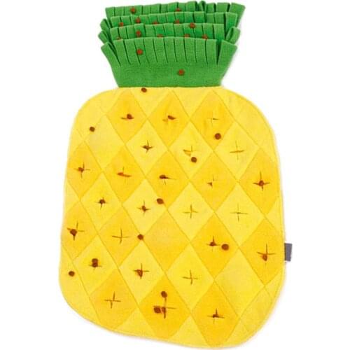 Pineapple Sniffing Toy Dog Puzzle Toys Slow Feeding Food Mat Training Sniffing Mat Funny Cat Toys Searching Mat Feeder Pad
