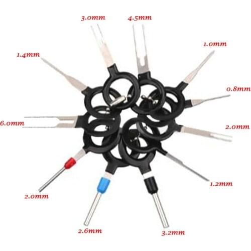 Needle Ejector Tool, Wire Harness Ejector, 11 PCS Terminal Ejector, Automotive Wire Harness Terminal Removal Tools