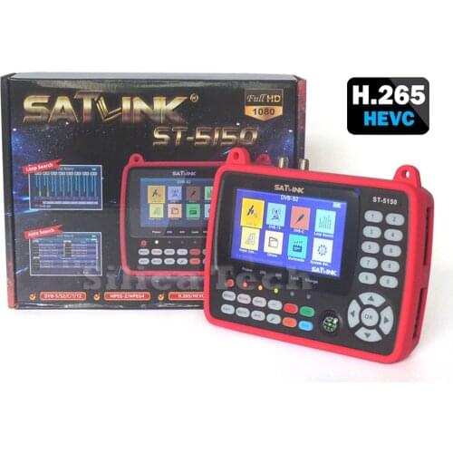 SATLINK ST-5150 DVB-S2/T2/C COMBO H.265 HEVC Satellite Finder Meter surpass SATLINK WS-6980 6933 6916