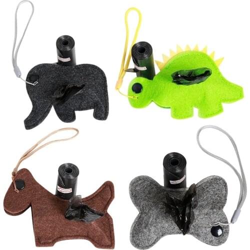 Pet Dog Poop Bag Dispenser Waste Garbage Bags Carrier Holder Dispenser Pet Dog Waste Poop Bag Dog Cleaning Products