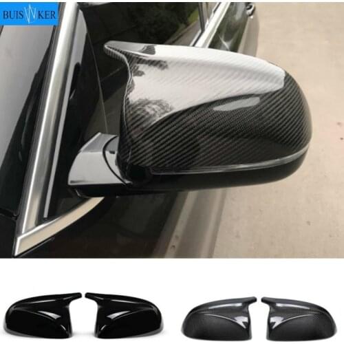 M look Carbon Fiber Mirror Cover for BMW X3 G01 X4 G02 X5 G05 Side Door Rearview Cover Caps 2018 2019 2020