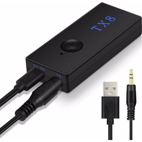Mini Bluetooth Audio Transmitter 3.5mm AUX Stereo Dongle Adapter for TV PC CD DVD MP3