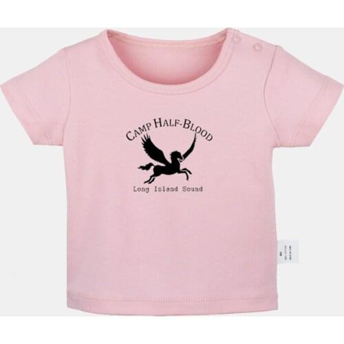 NEW Camp Half Blood Long Island Sound Mythology Design Newborn Baby T-shirts Toddler Graphic Solid Color Short Sleeve Tee Tops
