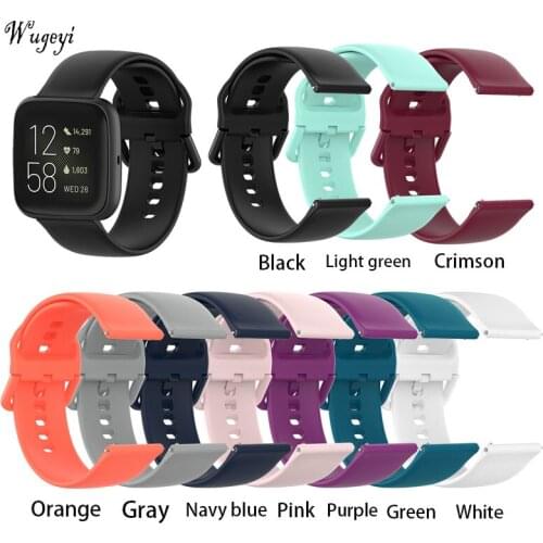 Suitable for Fitbit Versa2 Versa Lite Strap Blaze Color Buckle Silicone Strap 23mm Wrist Strap