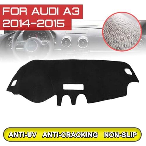 For Audi A3 2014 2015 Car Dashboard Mat Anti-dirty Non-slip Dash Cover Mat UV Protection Shade Sticker