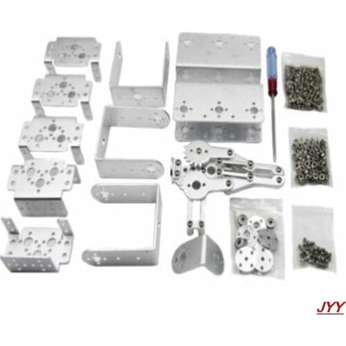 6DOF Robot Arm Mechanical Robotic Clamp Claw Aluminium for Silver A2TS