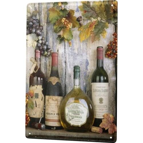 SINCE 2004 Nostalgic Tin Sign Metal Plate Decorative Sign Home Decor Plaques Alcohol Retro Deco Wine Bottle Grapes Metal Plate