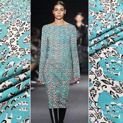 Siiboo French elegent spring jacquard fabric for women dress Tela jacquard fresca sp6229