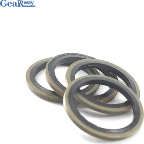 Bonded Washer Seal 27/30/33/36/39/42/45/48/52/60mm Metal Rubber Combined Washer Oil Resistance Combined Bonded Washer Seal Ring