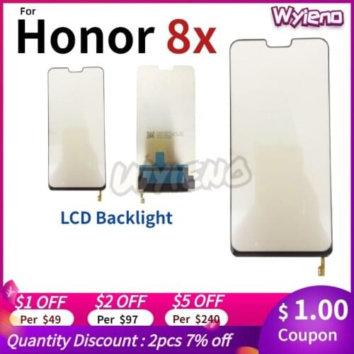 Wyieno 100% Tested High Quality LCD Display Backlight Film For Huawei Honor 8X LED Back light LCD Repair Part 5pcs/10pcs/lot