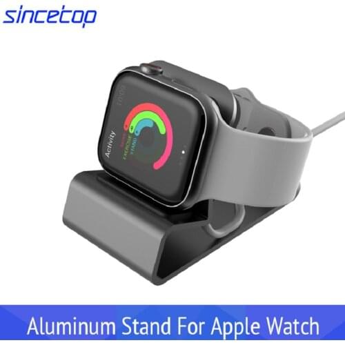 Aluminum Alloy Charging Dock Station For Apple Watch Charger Base For Apple Watch 5 4 3 2 1 Nightstand Charge Stand Holder