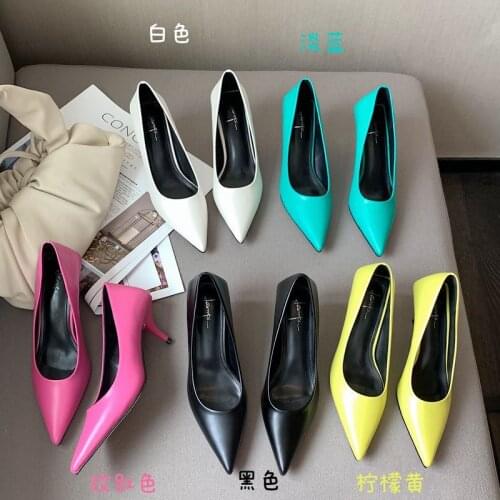 2021 Spring New High Heels Fashion Beautiful Temperament Pointed Womens Shoes Shallow Mouth Stiletto Heel Pumps