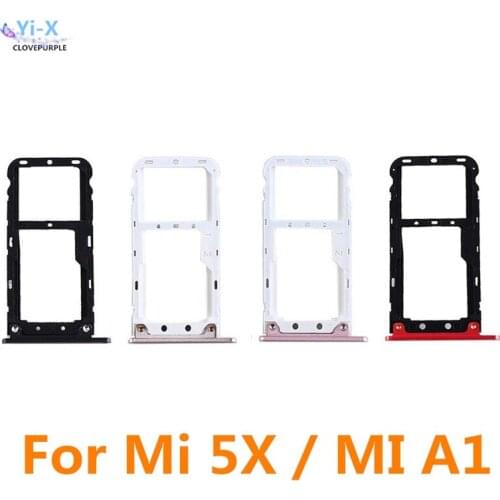10pcs/lot For Xiaomi 5X Mi 5X A1 nano Sim Micro SIM Card SD Reader Holder Sim Tray Adapter