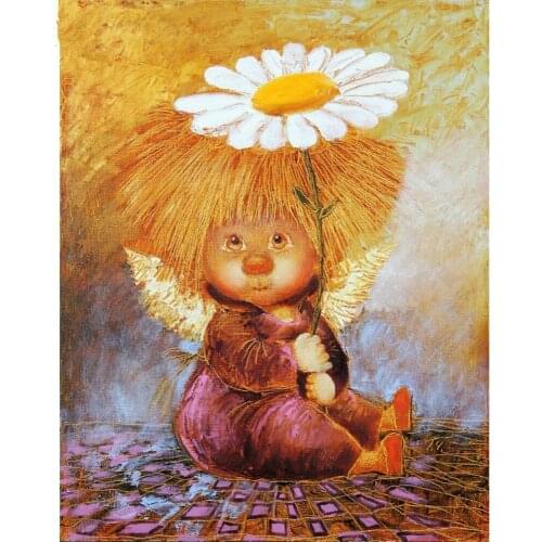 5D DIY Full Diamond Painting Flower Child Diamond Mosaic Diamond Drawing Square Diamond Embroidery Cross Stitch Decoration Gift