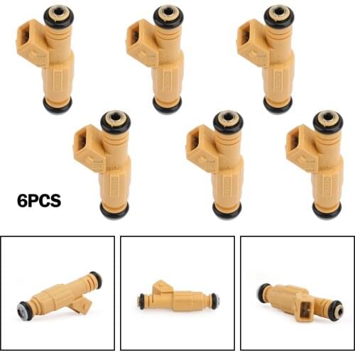 Areyourshop 6pcs Fuel Injectors Fits 97-98 For Volvo S90 1987-1998 Cherokee 4.0L Grand Cherokee FJ583 0280155702 Car Accessories