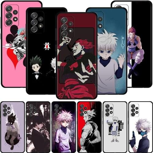 Cover For Samsung Galaxy A51 A71 A41 A31 A11 A01 A72 A52 A42 A32 A22 A21s A02s A12 A02 Black Shell Capa Case Anime hunter