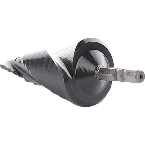 3-13/6-25/6-35mm HRC89 M35 Cobalt Step Drill Bit TiAlN Coated Step Drill 1/4 Inch Hex Shank