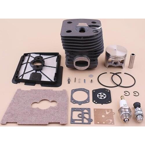 46mm Cylinder Piston Kit For Stihl FS550 FS420 FS420L FS550L Air Filter Cover Decompression Valve Repair Kit