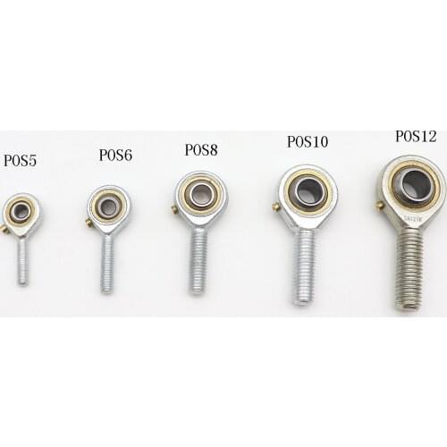 Fish eye Rod Ends bearing Male thread POS 6mm to 14mm ball joint right hand Fisheye Threaded Spherical Bearings
