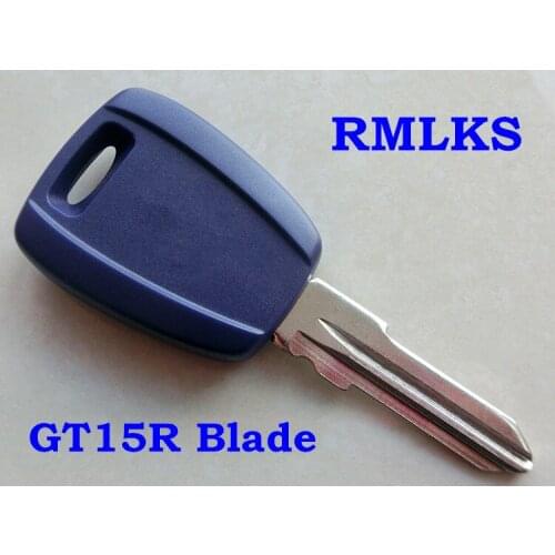 RMLKS Auto Transponder Key Shell Fit For Fiat Punto Stilo PERLA Replacement Car Key Fob With ID48 T5 Chip Key Uncut Blade