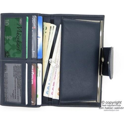 Genuine Leather Wallet | İsme Special Wallet | 19,5x11 | TM 870-2 Gift Wallet
