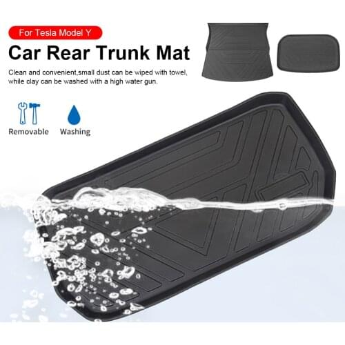 Car Front Trunk Storage Mat For Tesla Model Y Trunk Mat Cargo Tray Trunk TPE Waterproof Protective Pads Mat Car Accessories