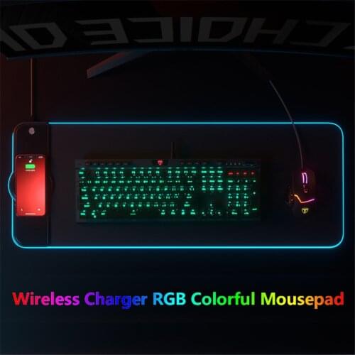 LED Light Wireless Charger RGB Mouse Pad xxl 10W/7.5W Luminous Gaming Mouse Pad Computer Mousepad Desk Mat Mouse Pad Gamer
