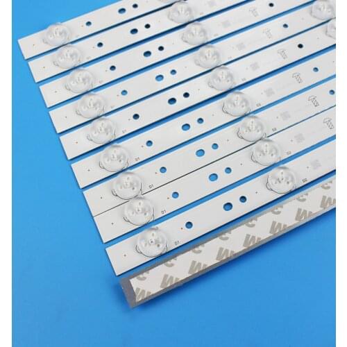 TKDMR 10pcs/set 49" inch TV LED Strip 5800-W49001-1P00 for 49E6000 49E3000 480mm 6LED Universal tv led backlight strip bar used