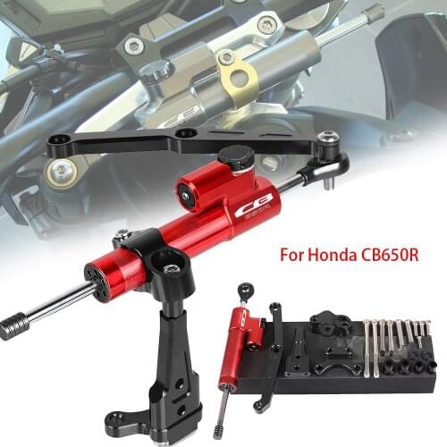 Motorcycles CNC Aluminum Adjustable Steering Stabilize Damper Bracket Mount Kit For Honda CB650R CB 650R CB650 R 2018-2021 2020