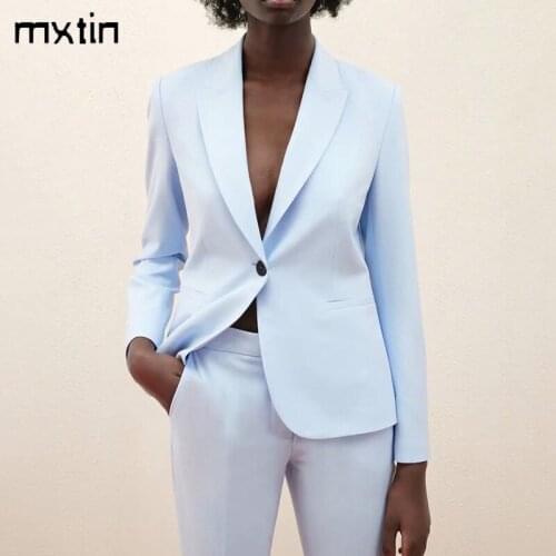 Женские длинные пиджаки Mxtin China At AliExpress