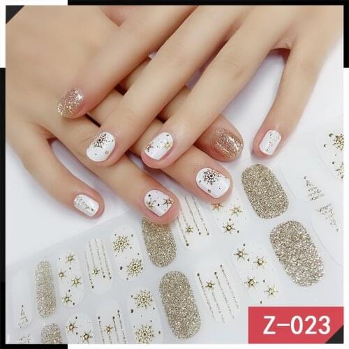 22tips New Arrivial Nail Polish Wraps Leopard/Lines/Sweater Winter Designed Nail Art Stickers Japanese Adhesive Slider Manicure
