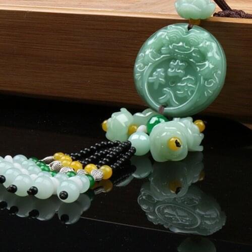 E9LF Car Pendant Lucky Gourd Hanging Ornament Charms Ornament for Good Luck Fortune