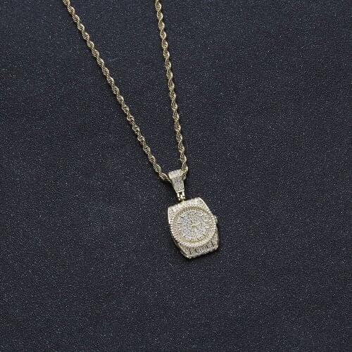 Wholesales Brass Pendant Iced Out Necklace Jewelry For Women CN114