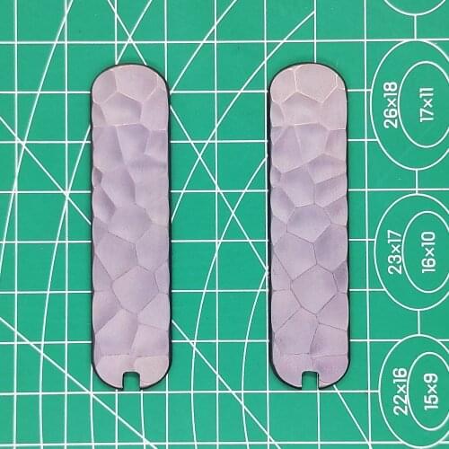 Hand Made Red Copper Scales Handle for 65mm Victorinox Swiss Army Knife